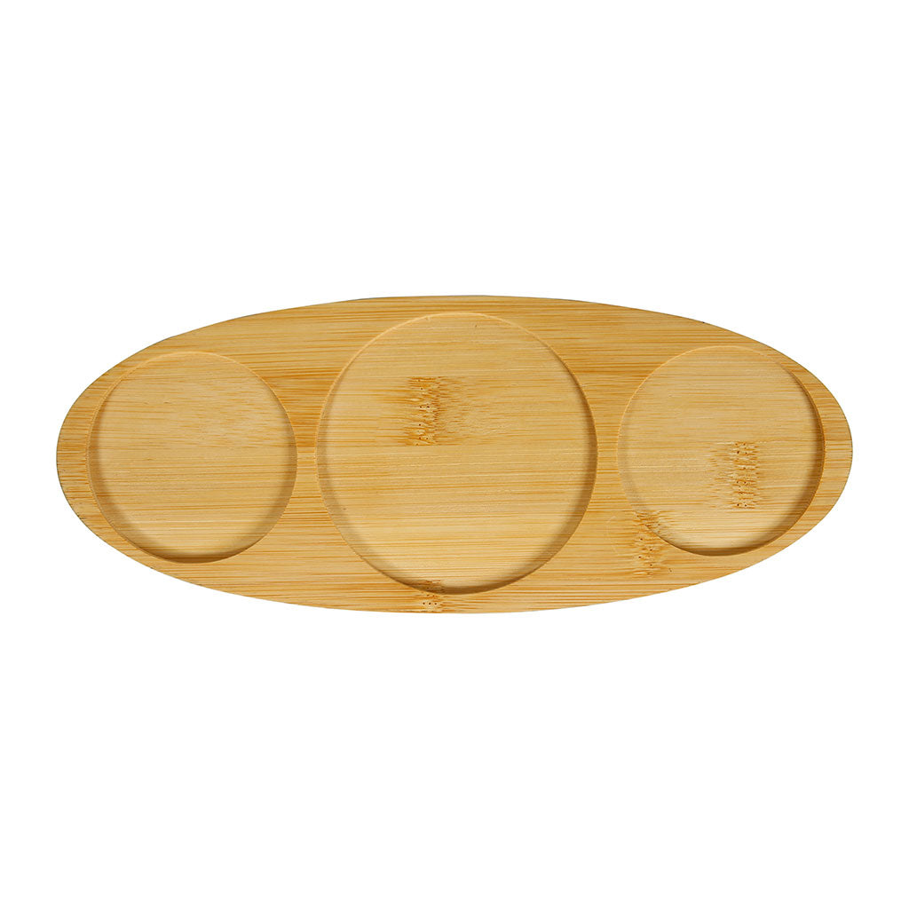 Plateau apéro verre bambou Jaune et Noir