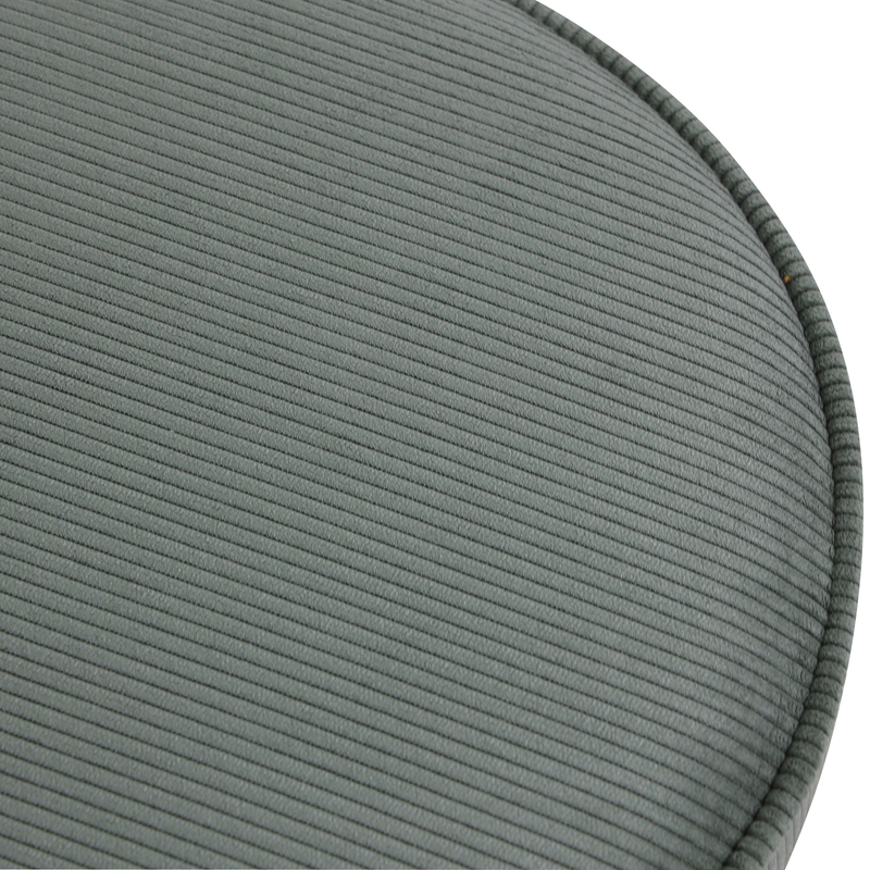 Pouf velours côtelé Popy vert foncé