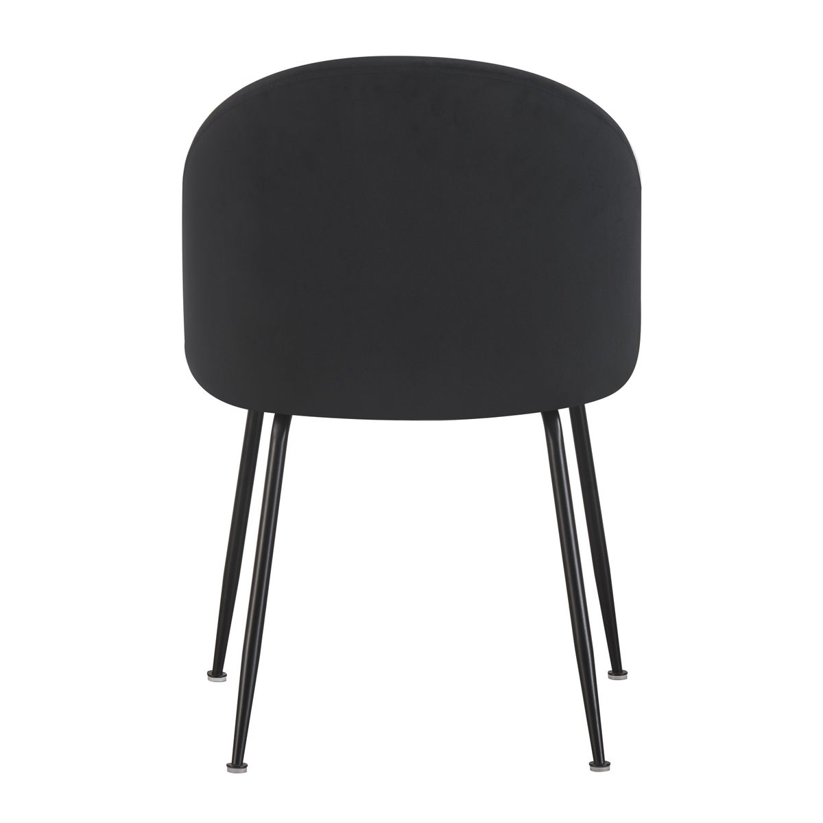 Chaise Valta velours noir
