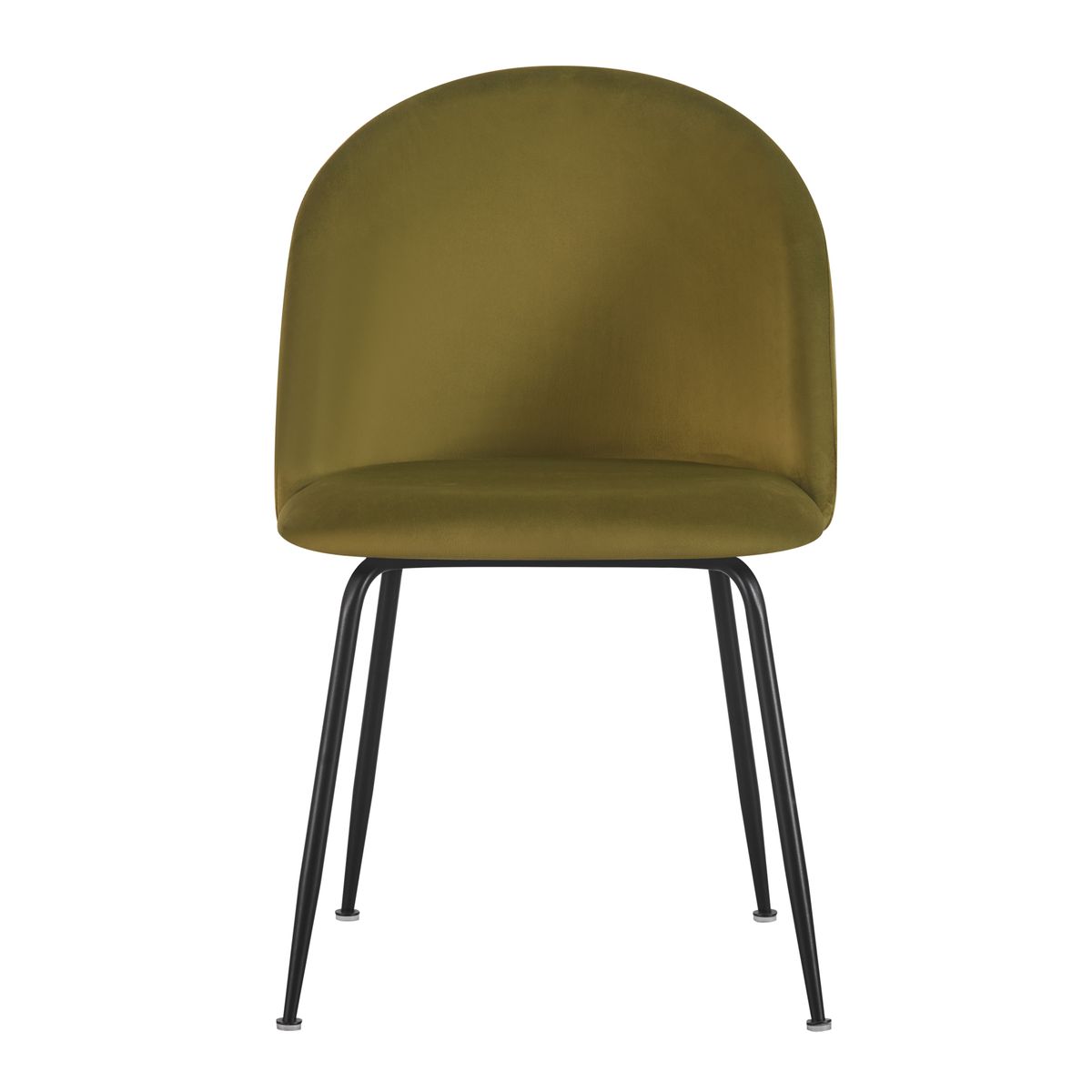 Chaise Valta velours vert olive