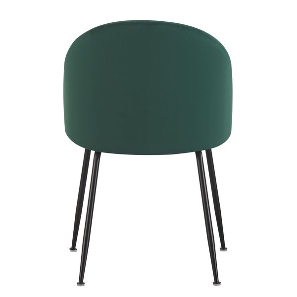 Chaise Valta velours vert bouteille