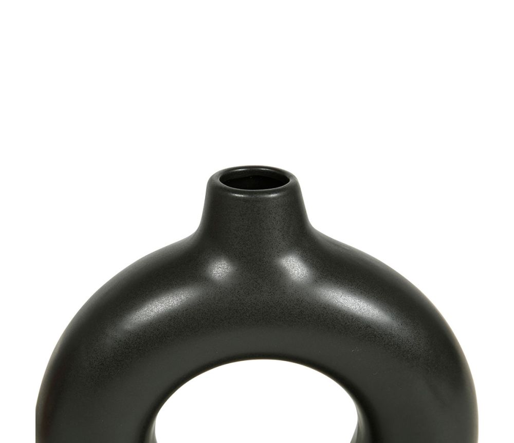 Vase Cercle noire