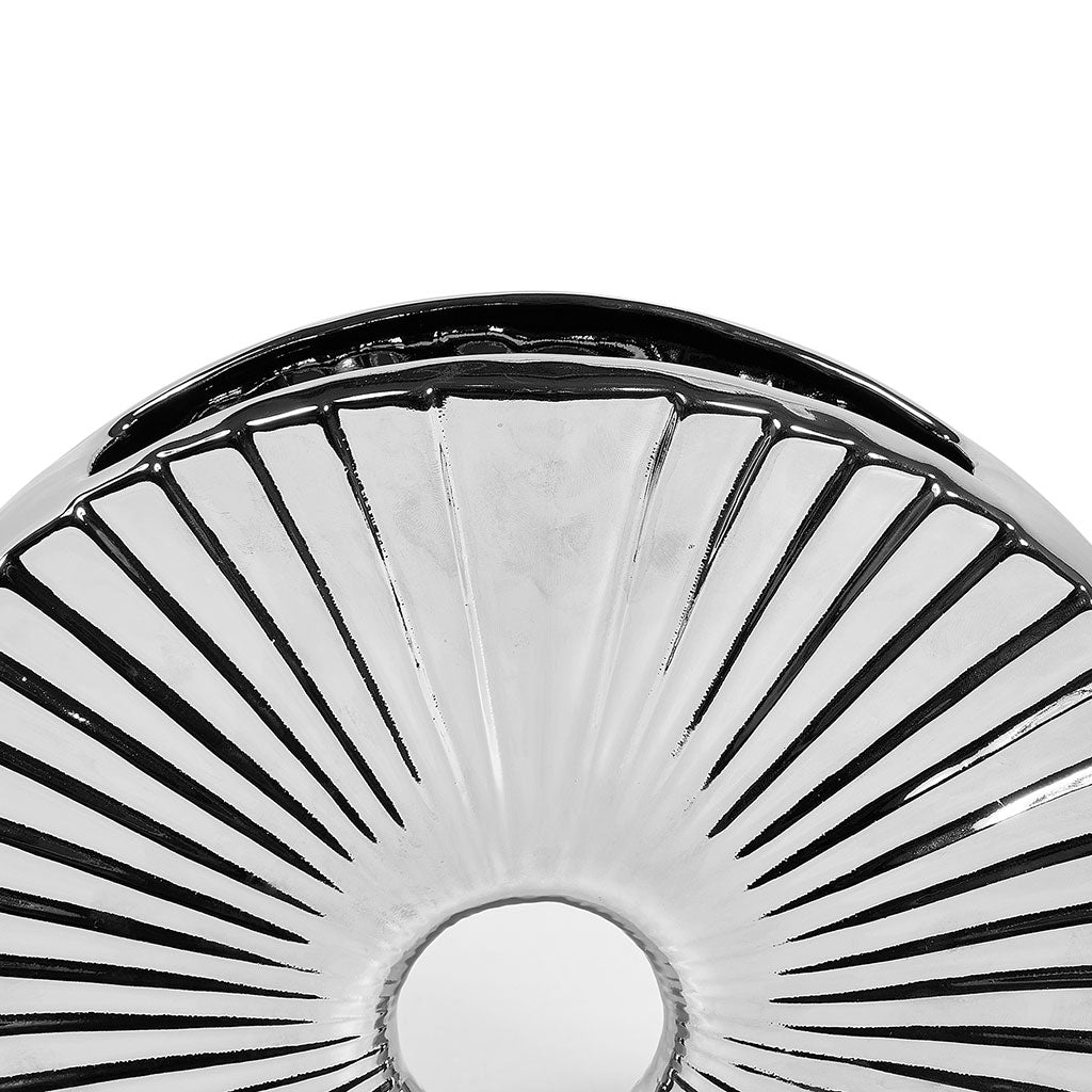 Vase céramique pont argenté