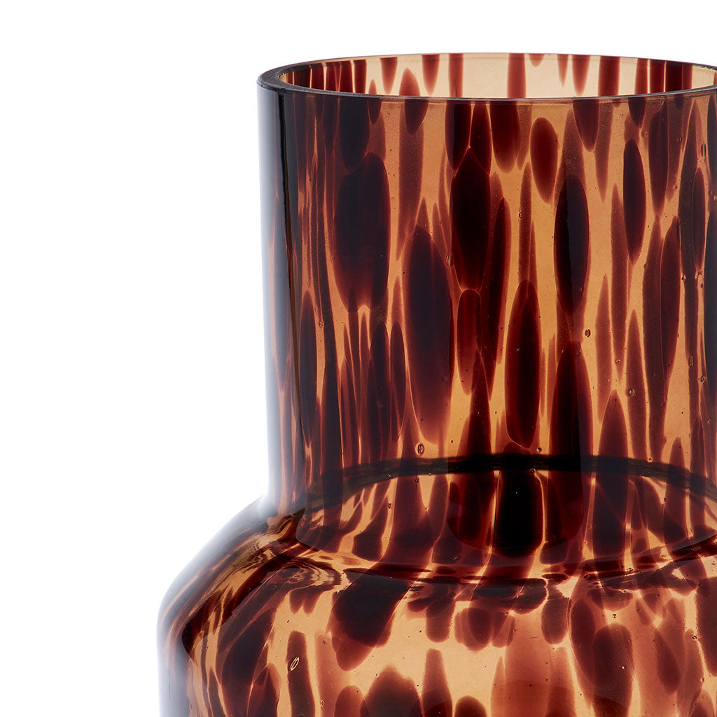 Vase en verre Léopard