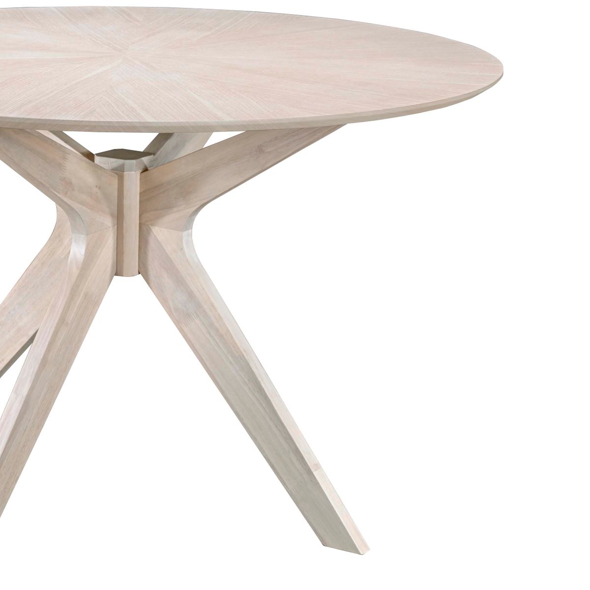 Table repas ronde 120 cm placage chêne