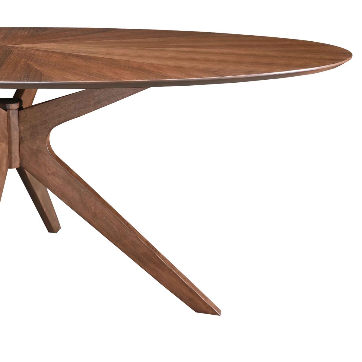 Table repas ovale 180 cm placage noyer