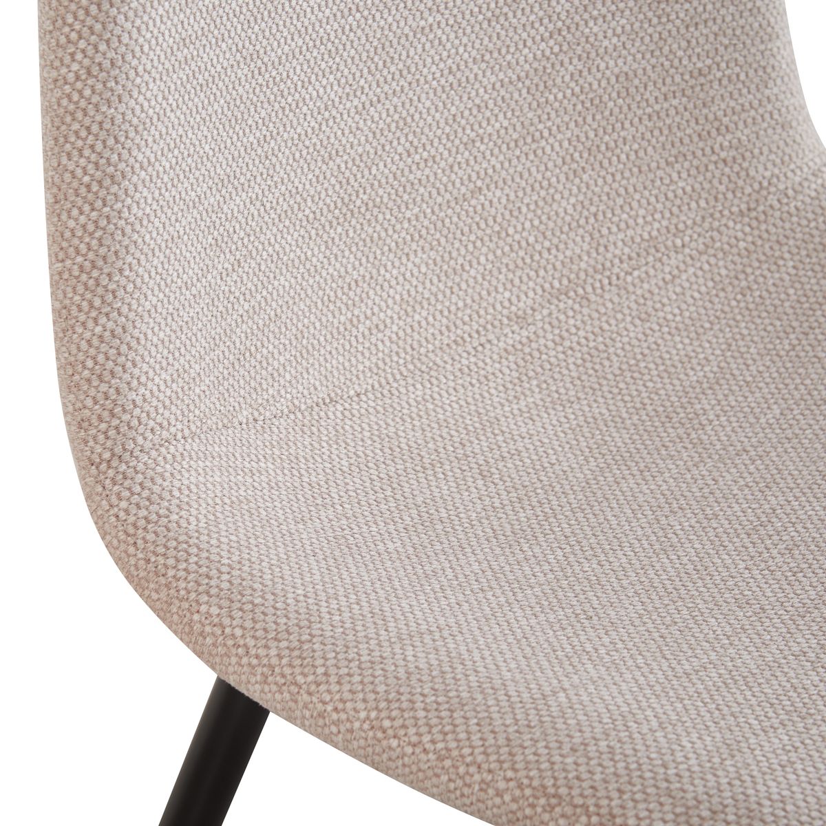 Chaise Yuko tissu écru