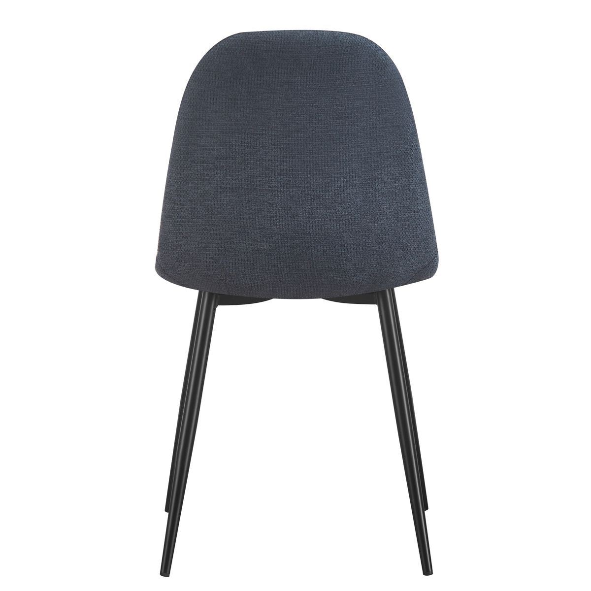 Chaise Yuko tissu bleu foncé