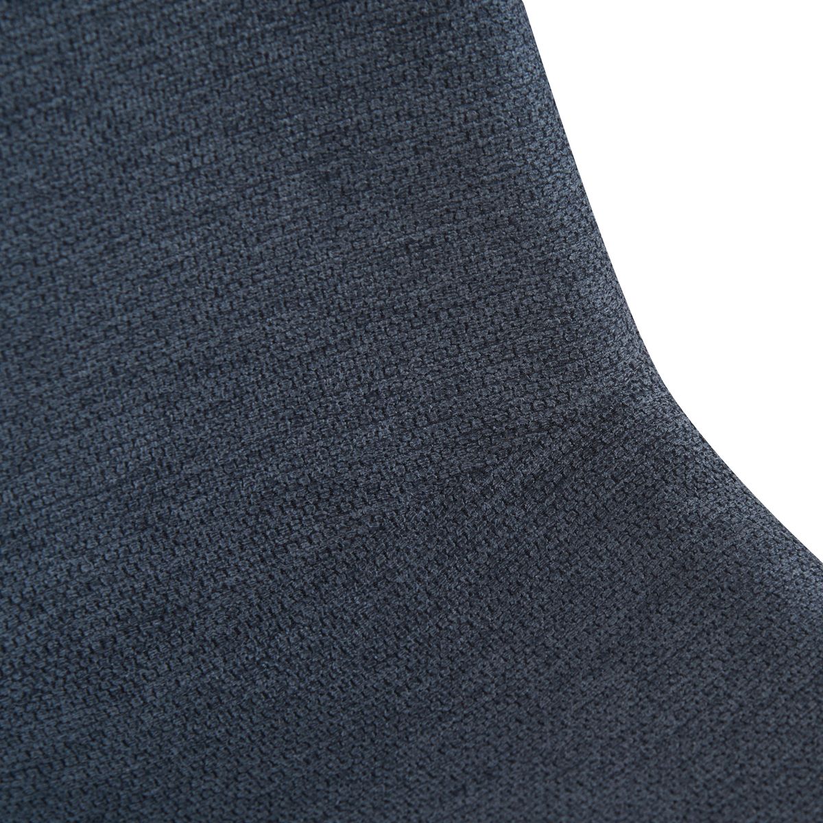 Chaise Yuko tissu bleu foncé