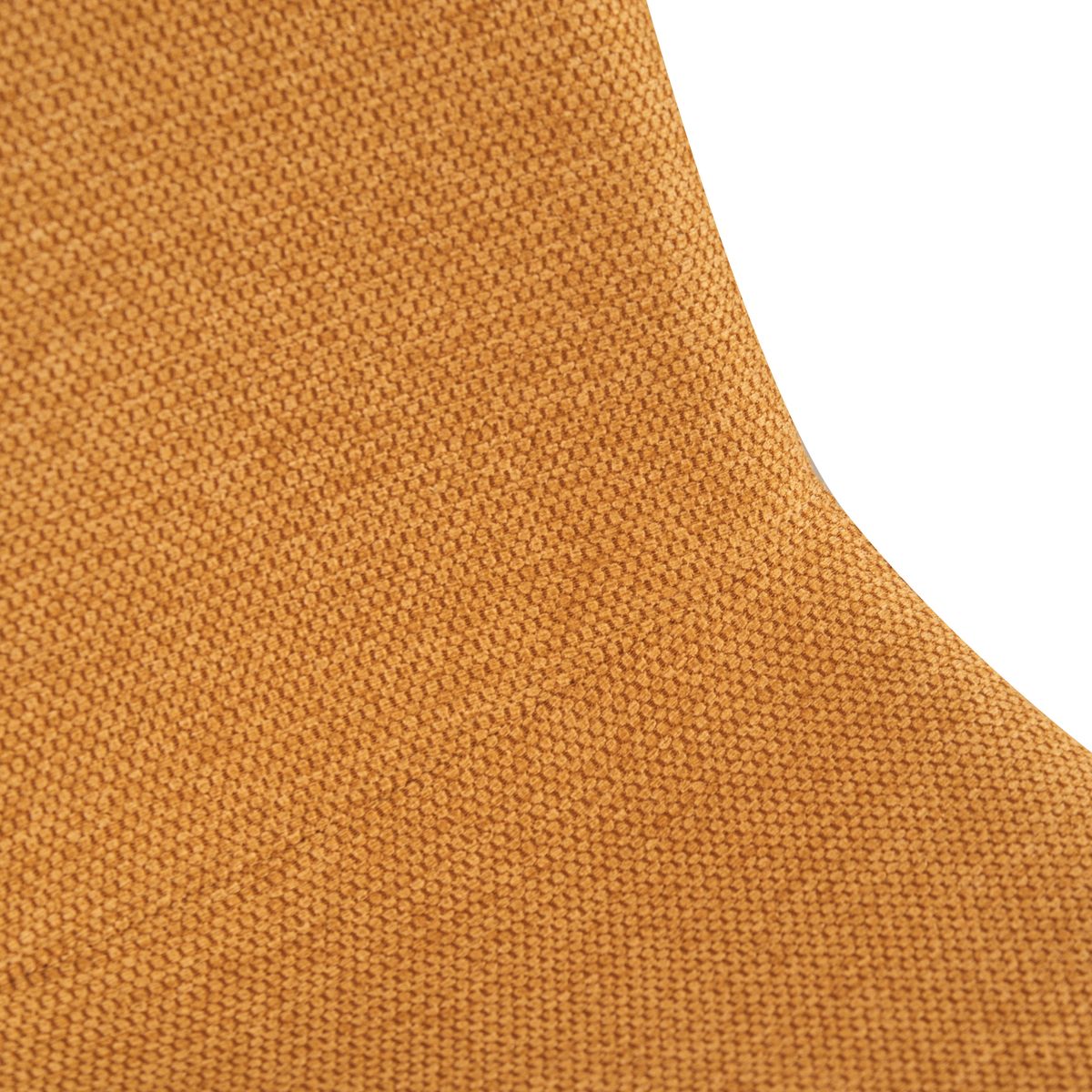 Chaise Yuko tissu moutarde