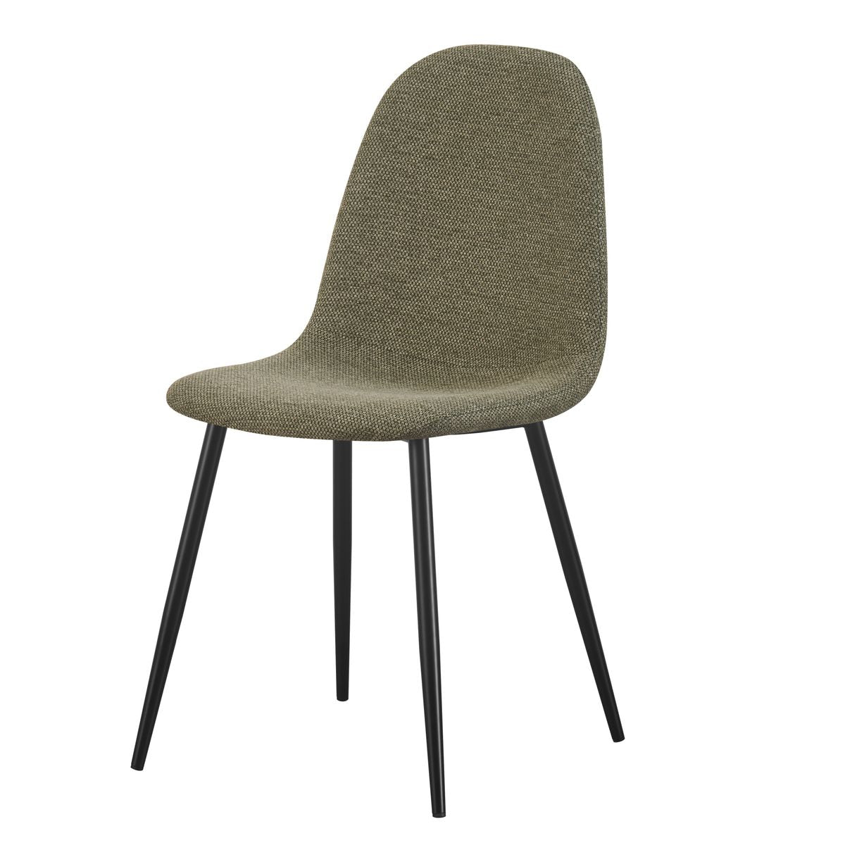 Chaise Yuko tissu Vert foncé