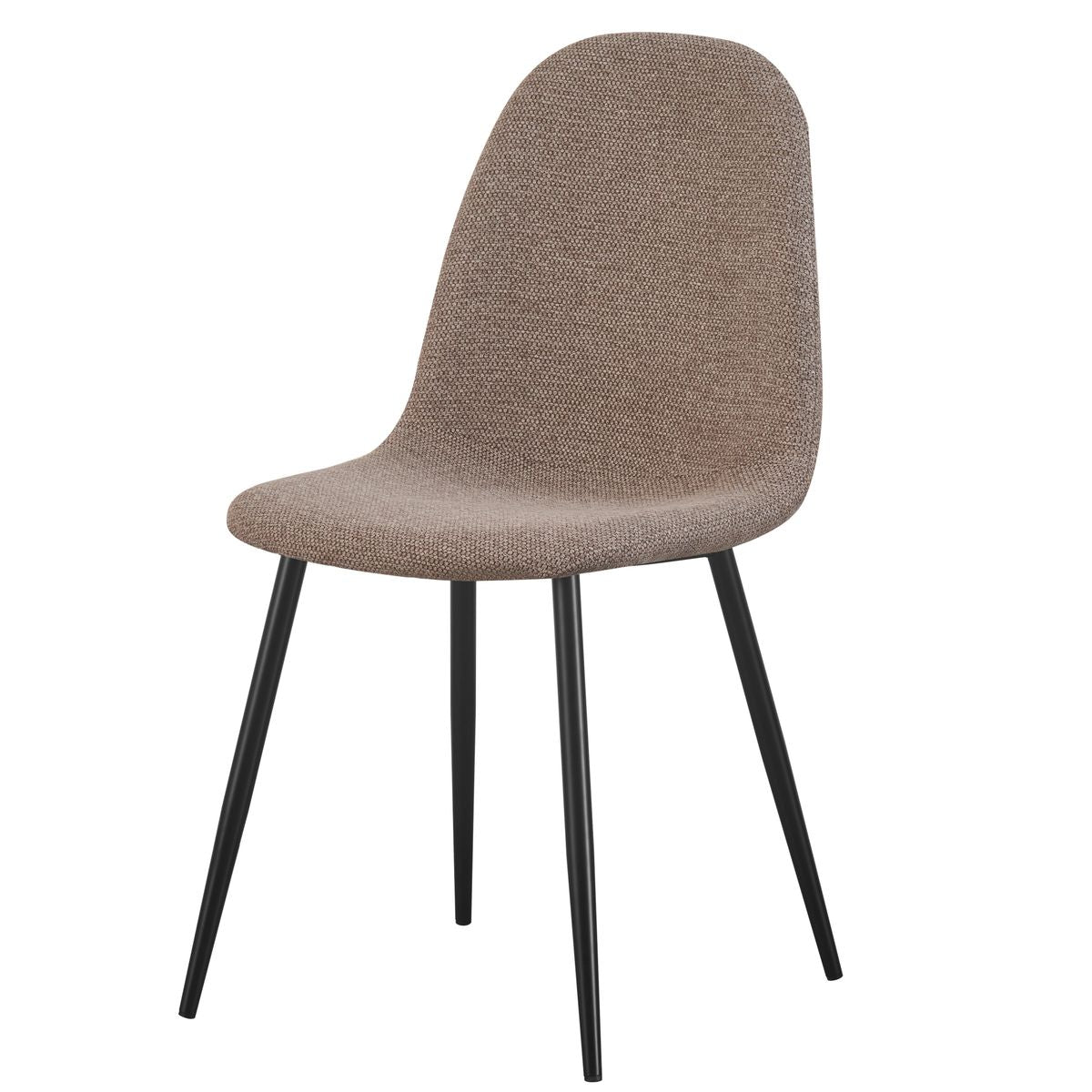 Chaise Yuko tissu Taupe