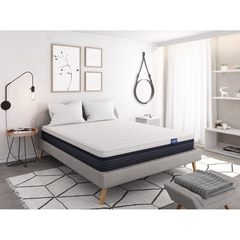 Matelas en mousse à mémoire de forme MemoryTex + mousse Ergolattex - 25 cm d'épaisseur