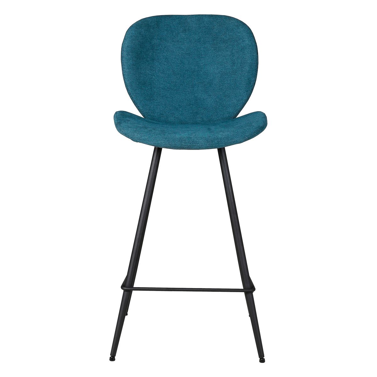 Zinia Chaise snack tissu bleu canard