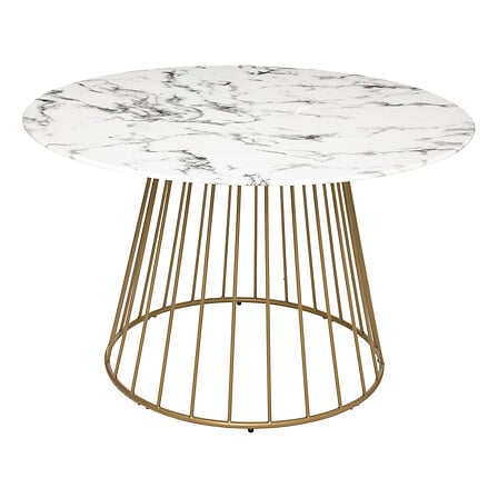 Table ronde Rayo effet marbre