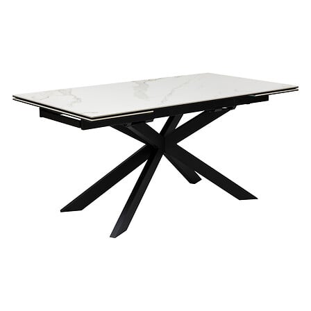 Table céramique extensible Boot effet marbre