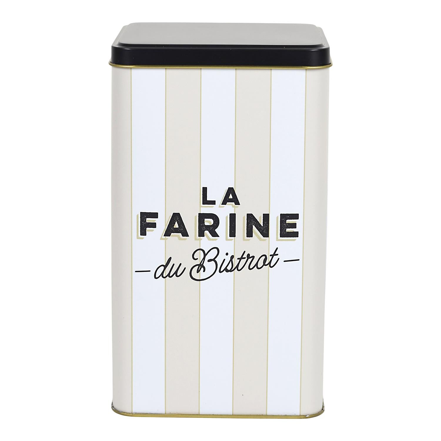 Boit métal farine Bistrot