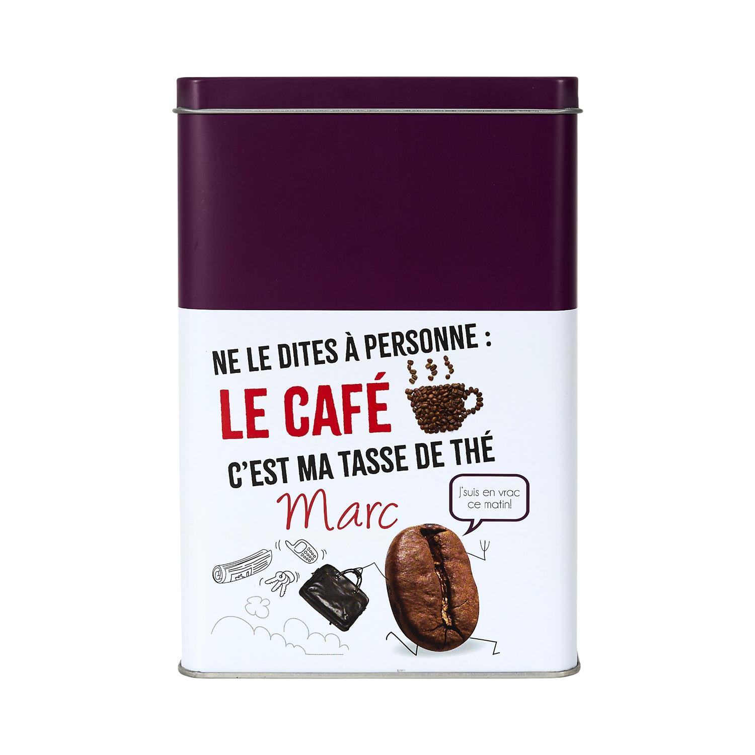 Boite métal café Marc