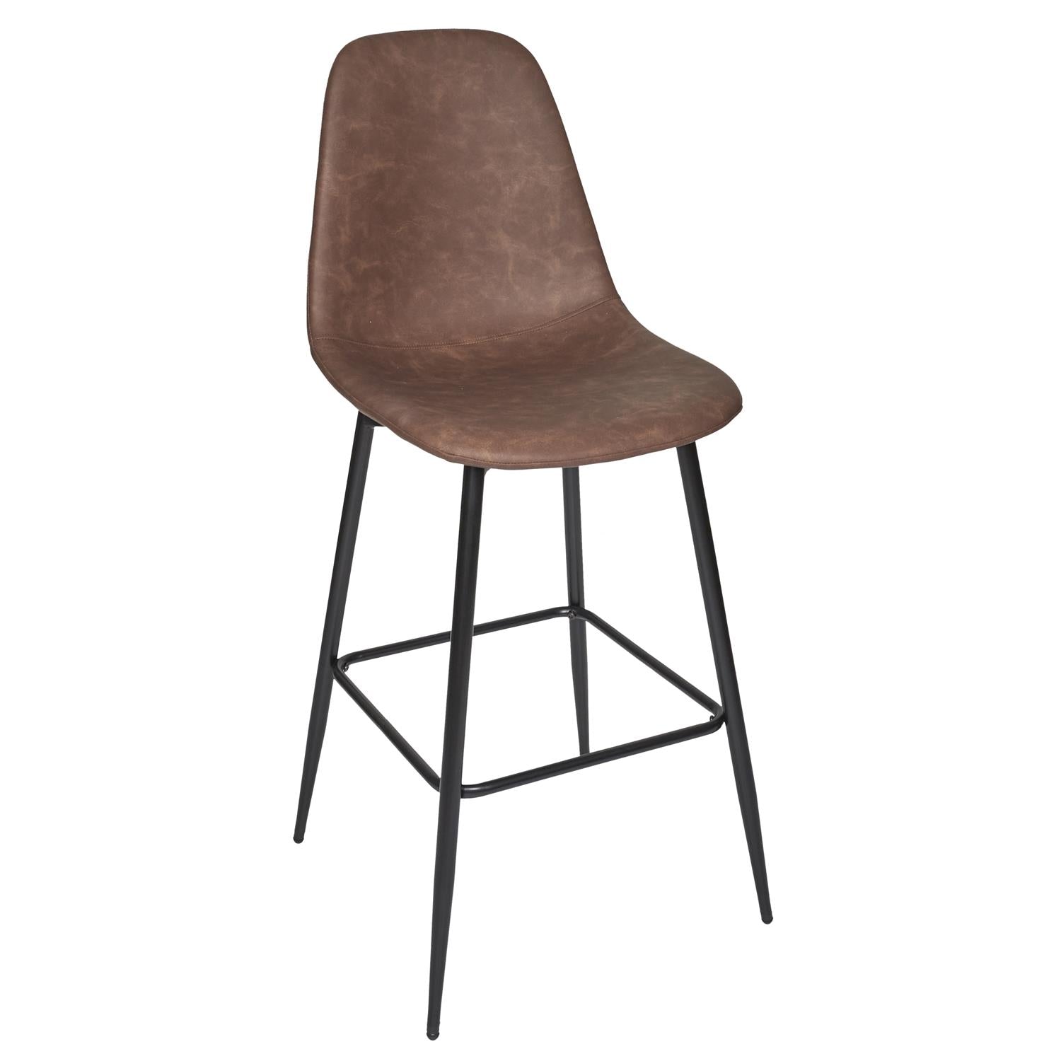 Chaise de bar Amber marron