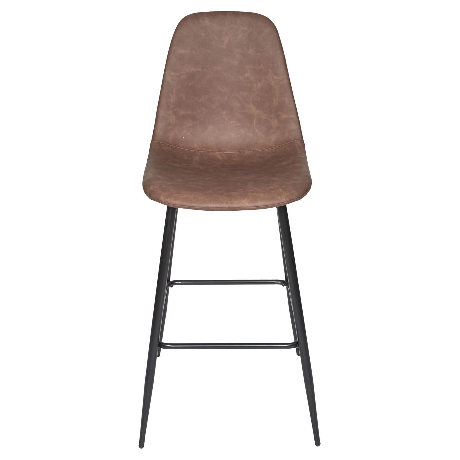 Chaise de bar Amber marron