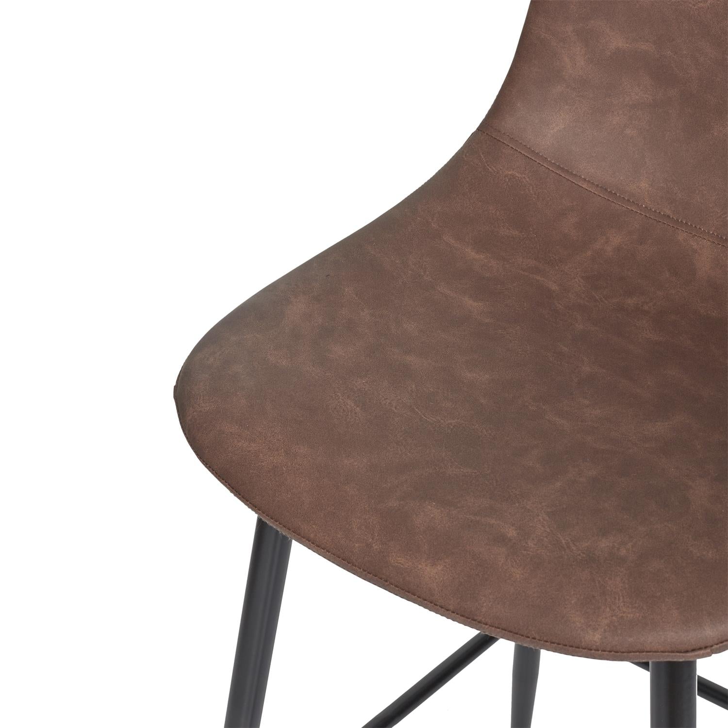 Chaise de bar Amber marron
