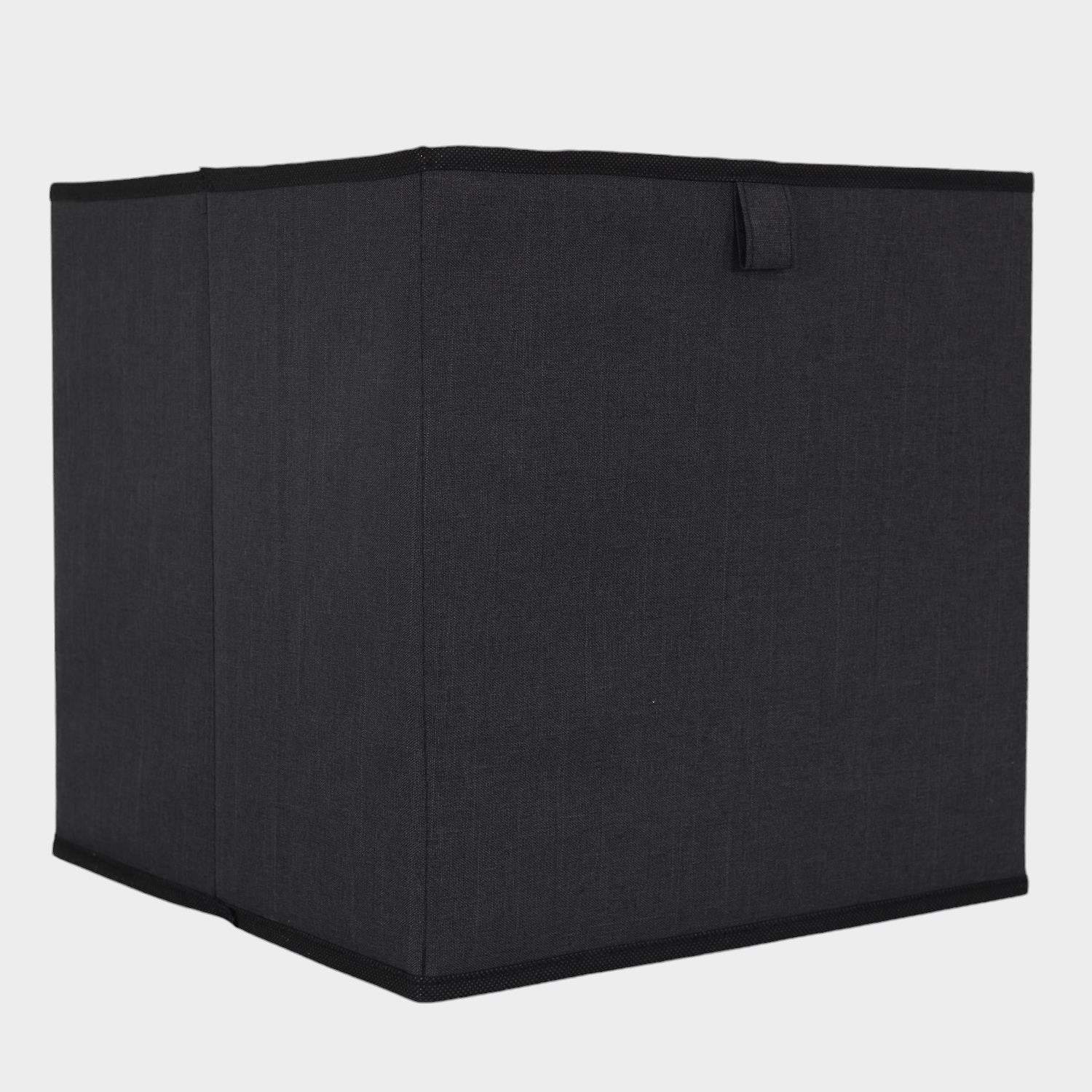 Cube de rangement pliable 30x30cm Noir