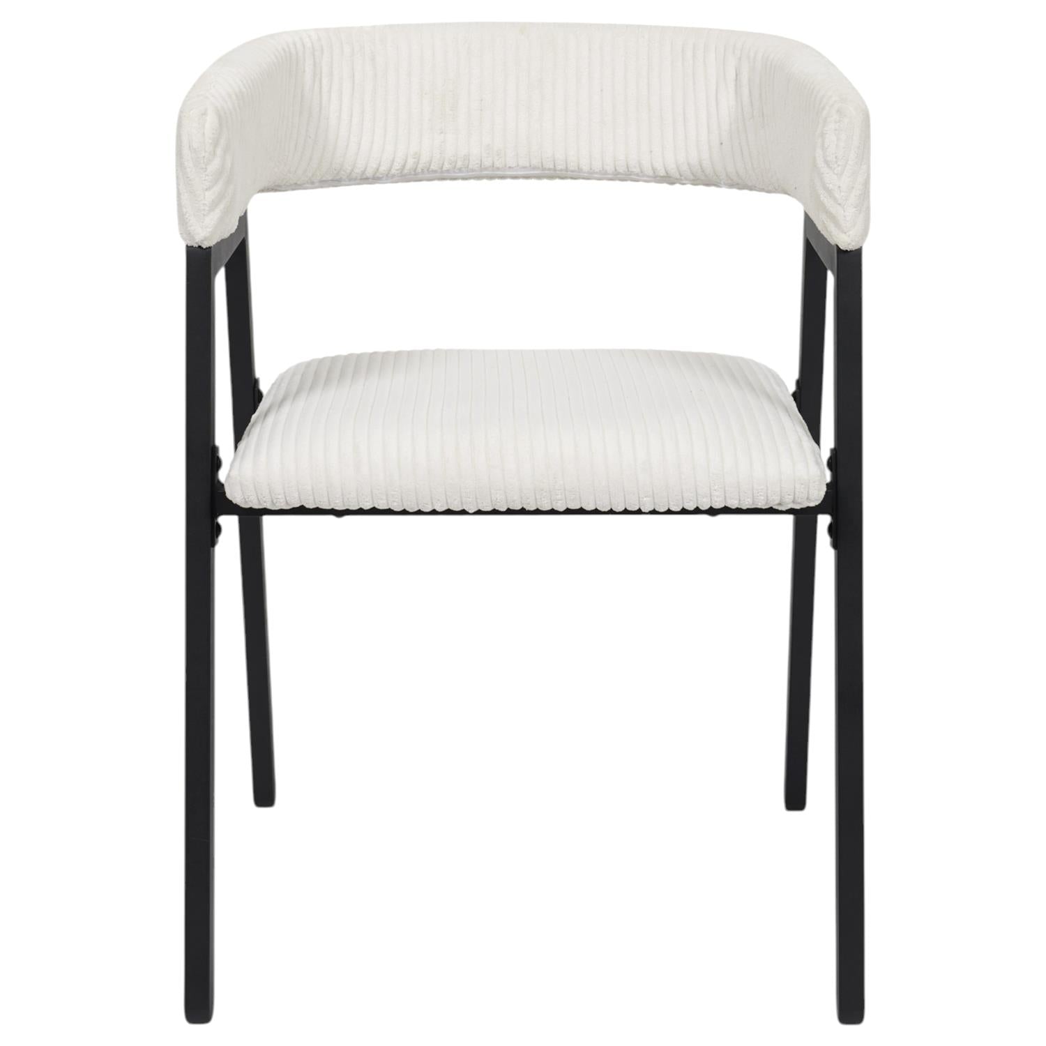 Fauteuil design côtelé Scott Beige