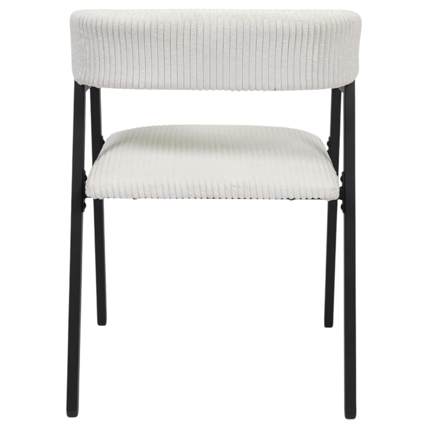 Fauteuil design côtelé Scott Beige