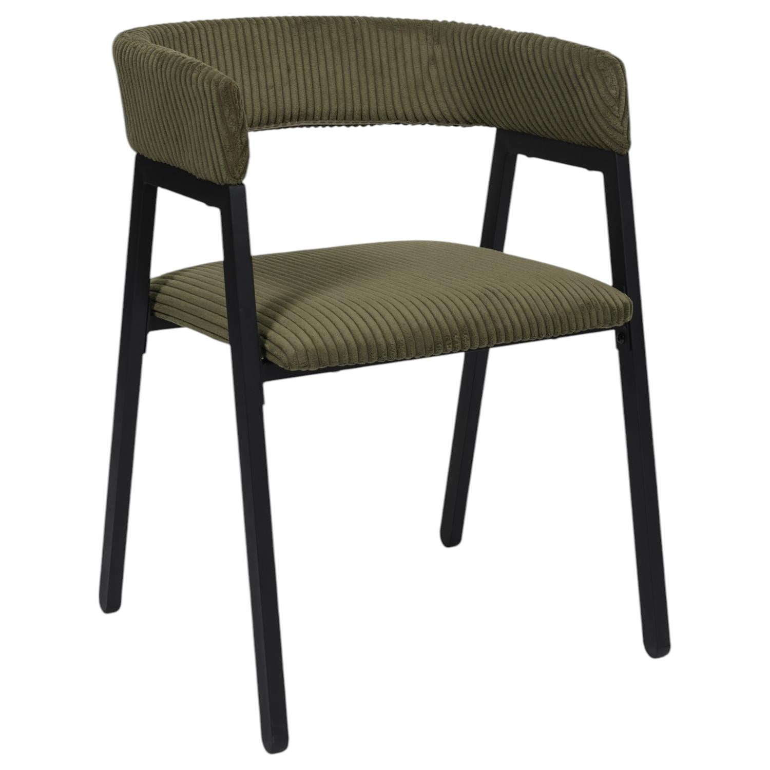 Fauteuil design côtelé Scott Vert