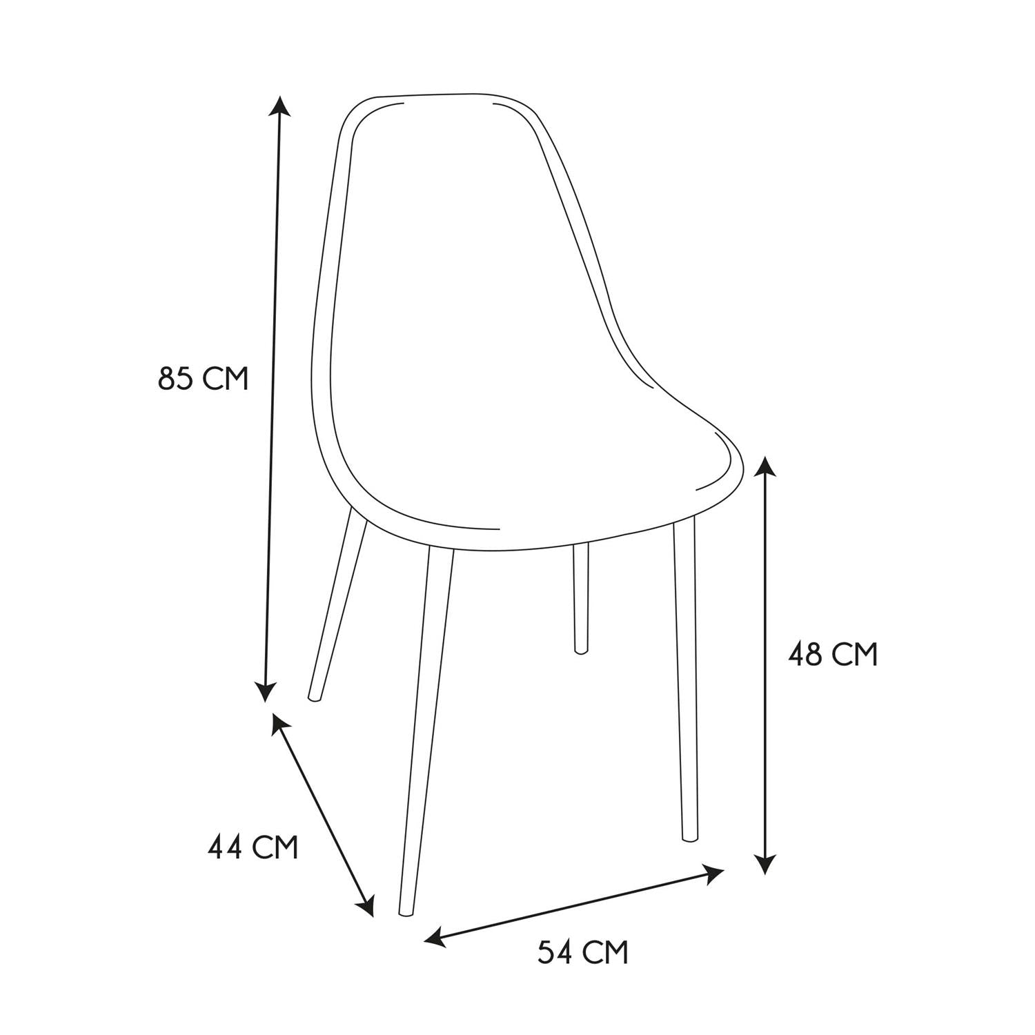 Chaise velours côtelé Giulia bleu canard