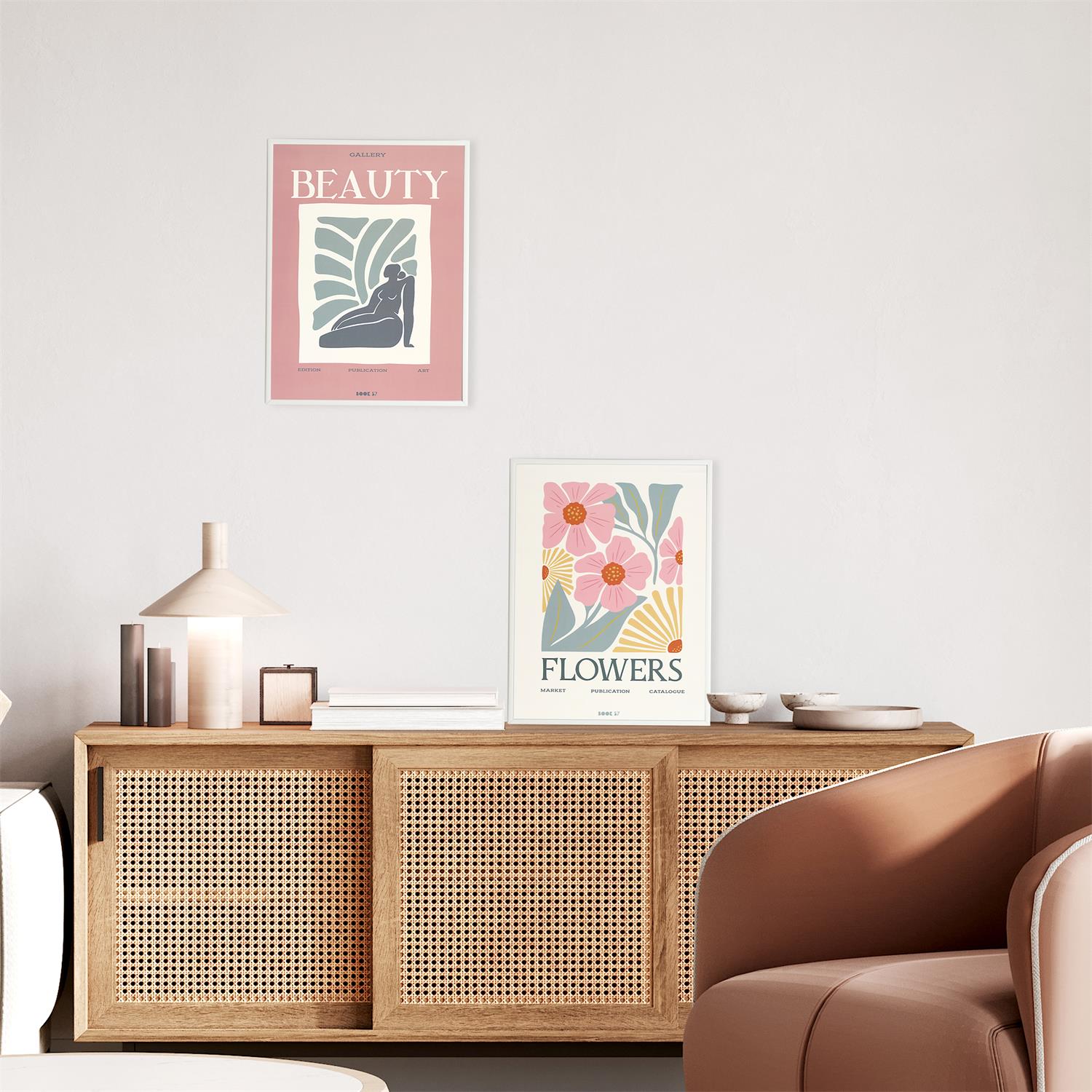 Affiche déco 30x40cm lot de 2