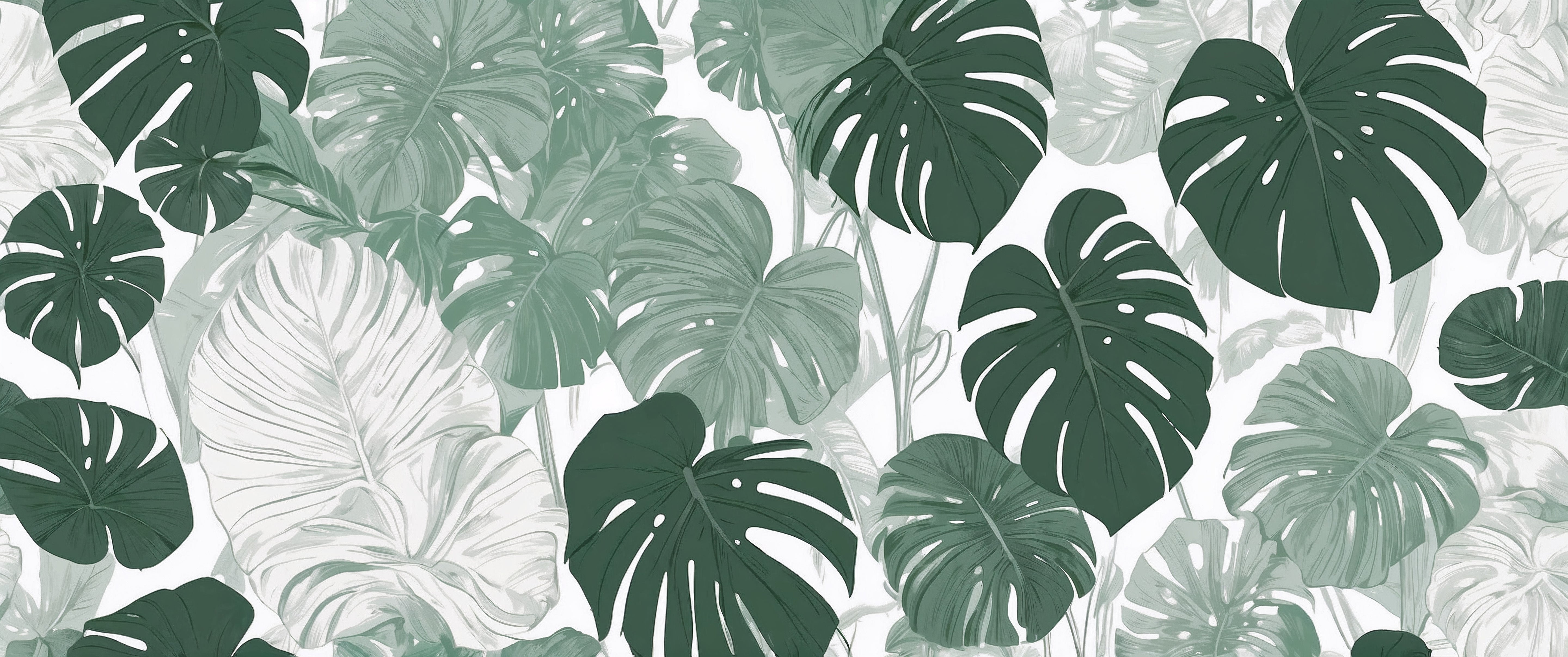 Crédence Jungle Vert
