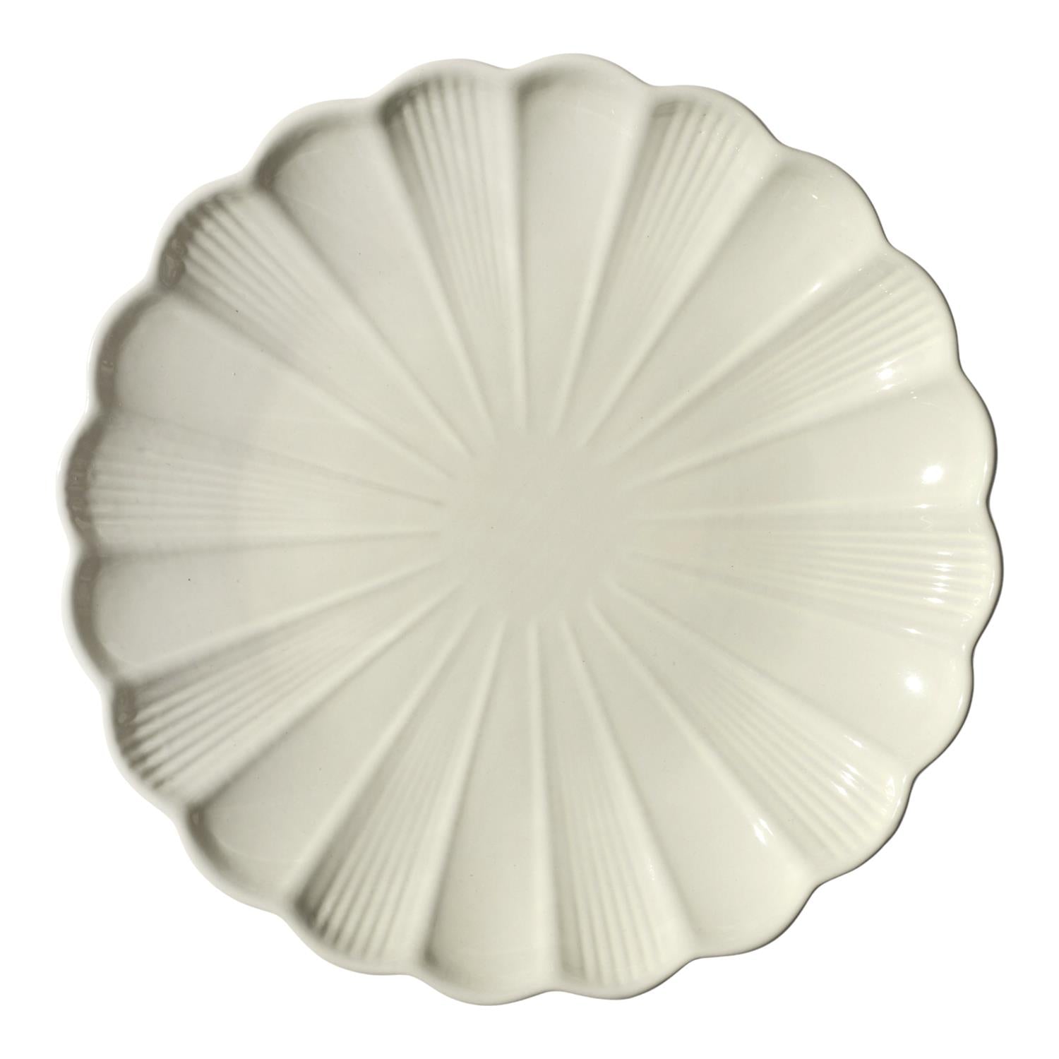 Assiette Calista écru 27cm