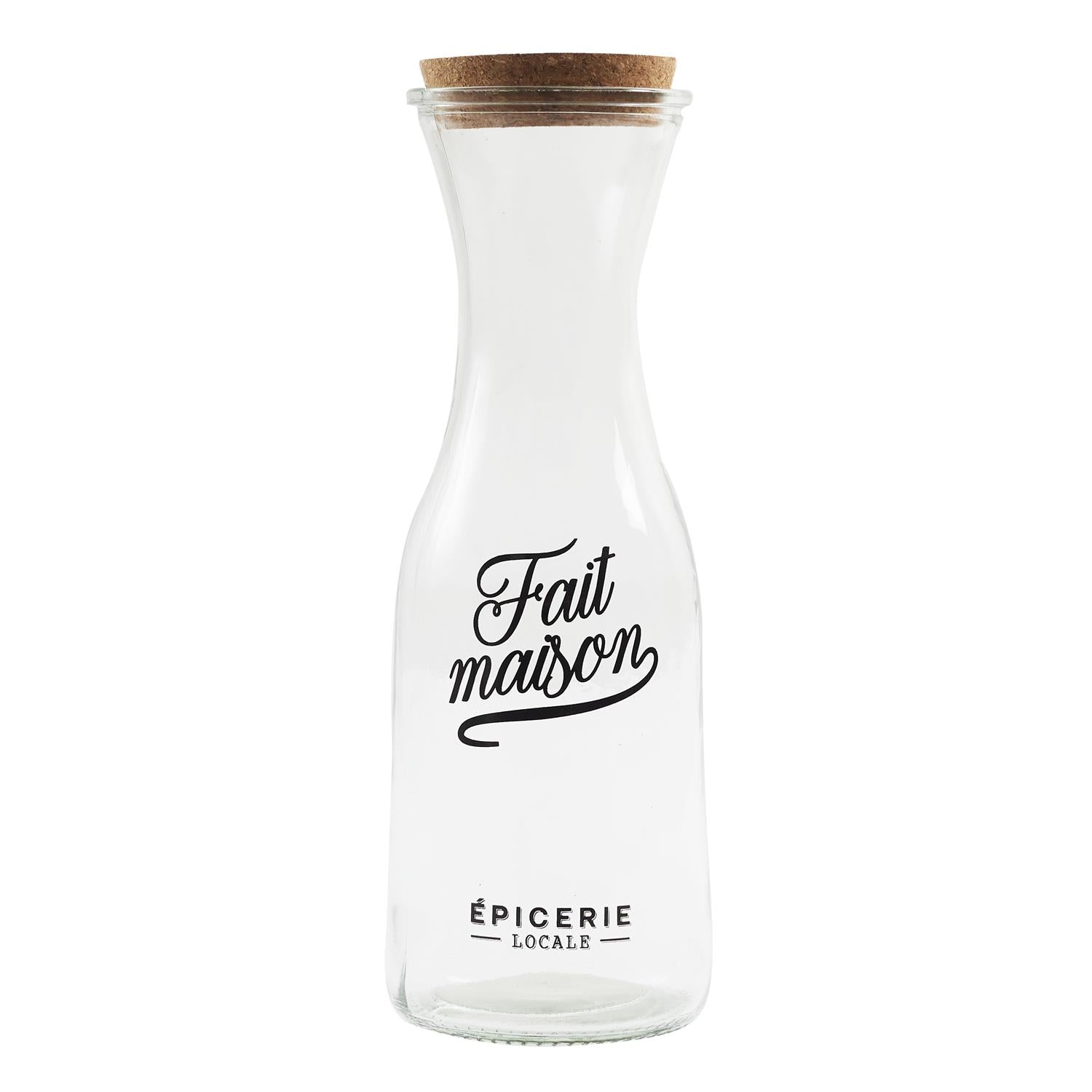 Carafe verre couvercle liège