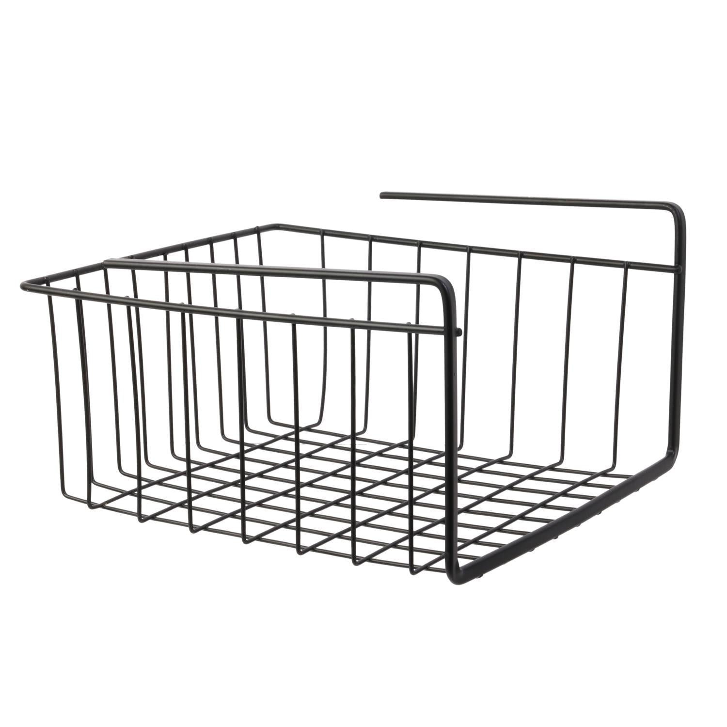 Panier suspendu métal noir 26cm