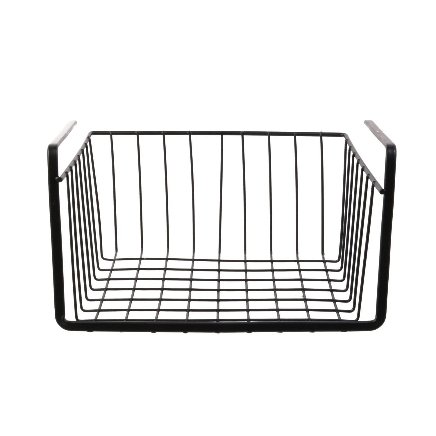 Panier suspendu métal noir 26cm