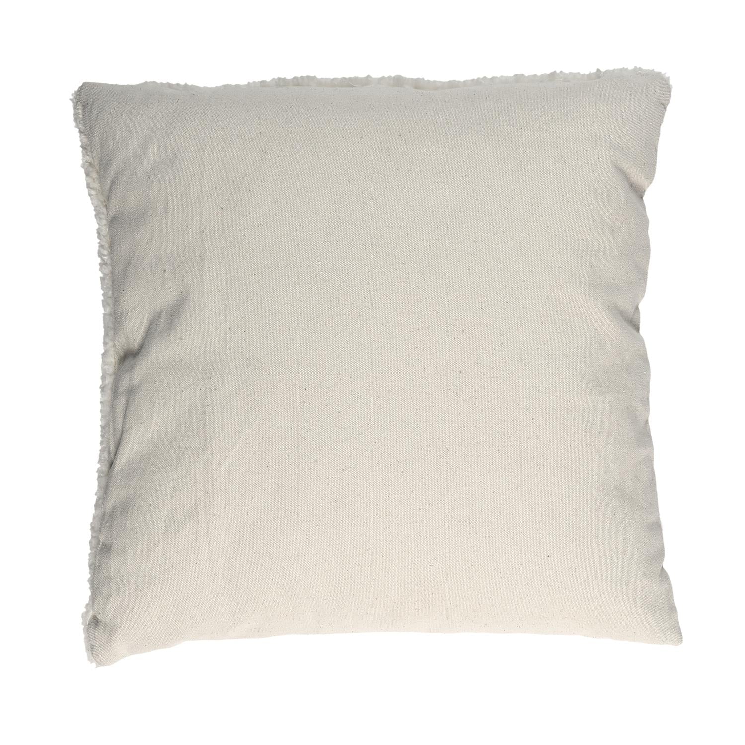 Coussin beige bouclette 40x40cm