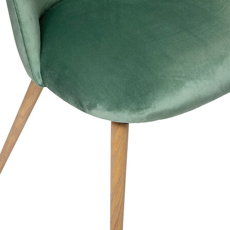 Chaise Slano velours Vert