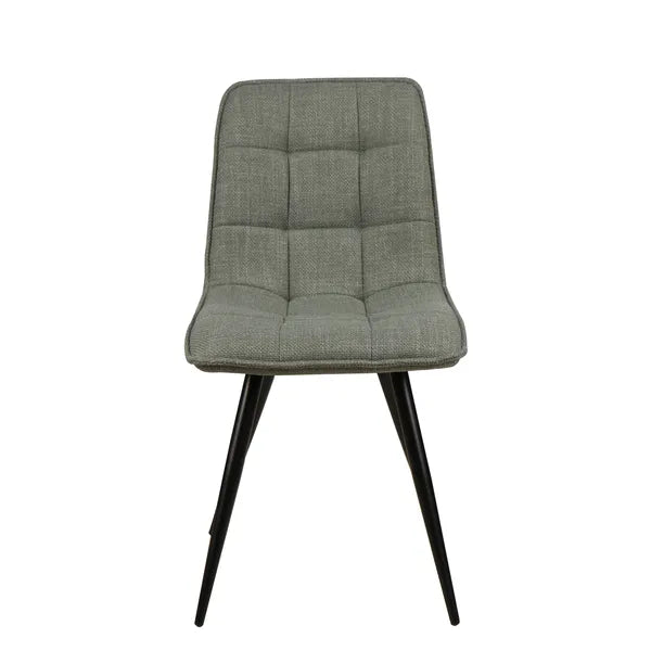 Chaise repas tissu vert ALIZE