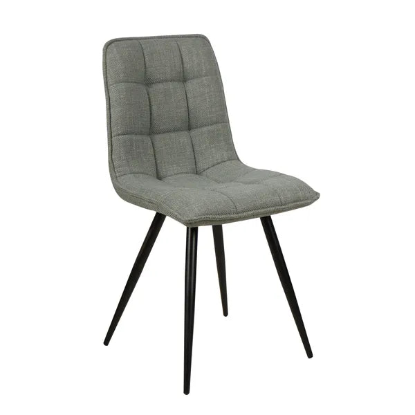 Chaise repas tissu vert ALIZE