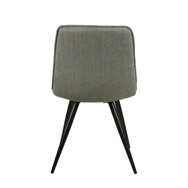 Chaise repas tissu vert ALIZE