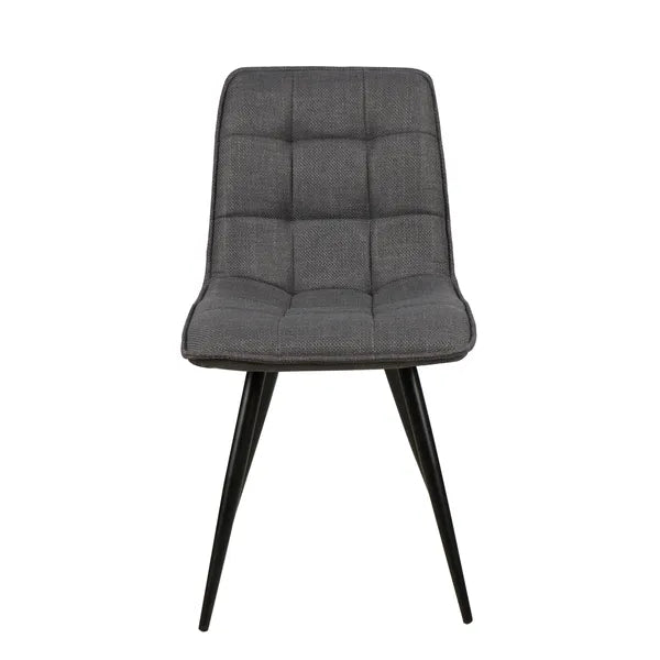 Chaise repas tissu gris fonce ALIZE