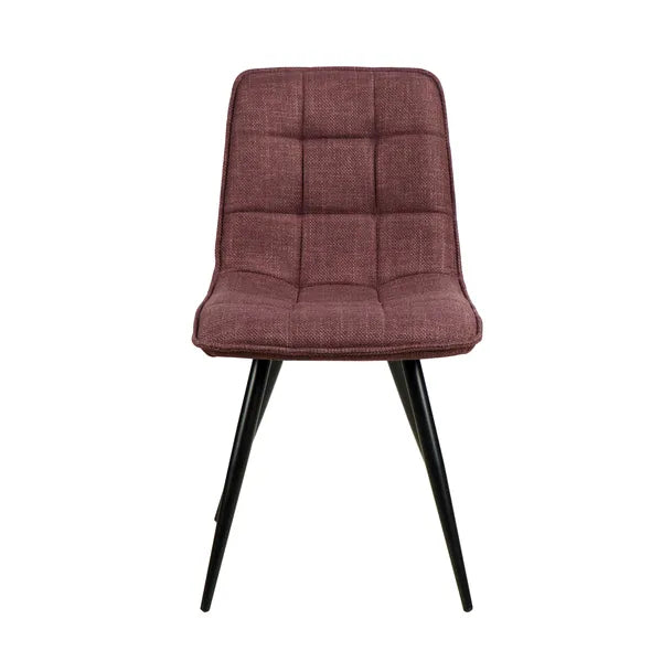 Chaise repas tissu pourpre ALIZE