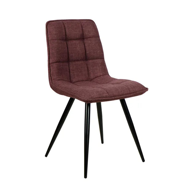 Chaise repas tissu pourpre ALIZE