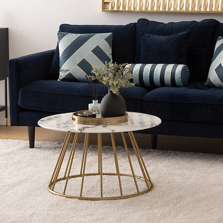 Table basse Rayo effet marbre
