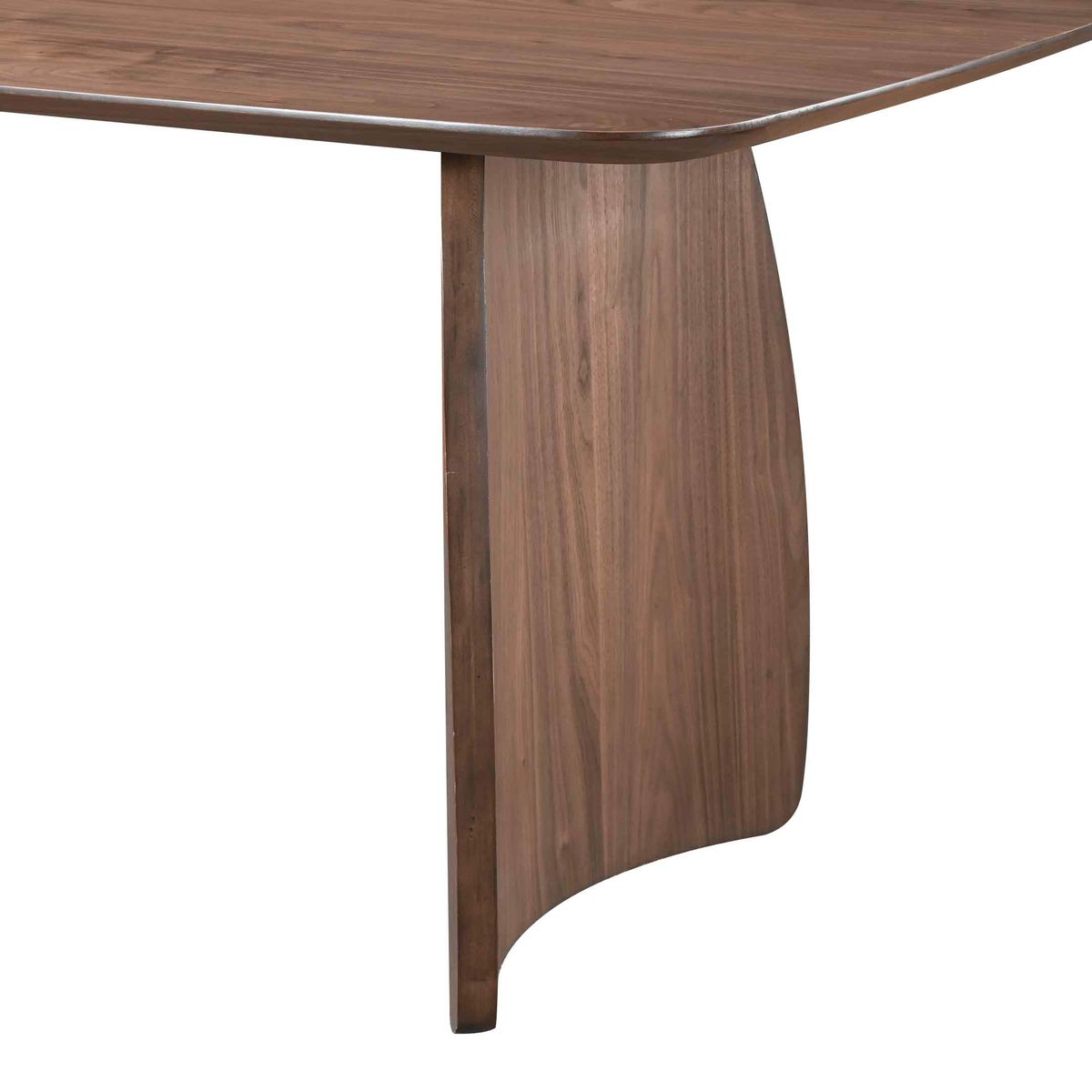 Table repas 180 cm placage noyer CURVI