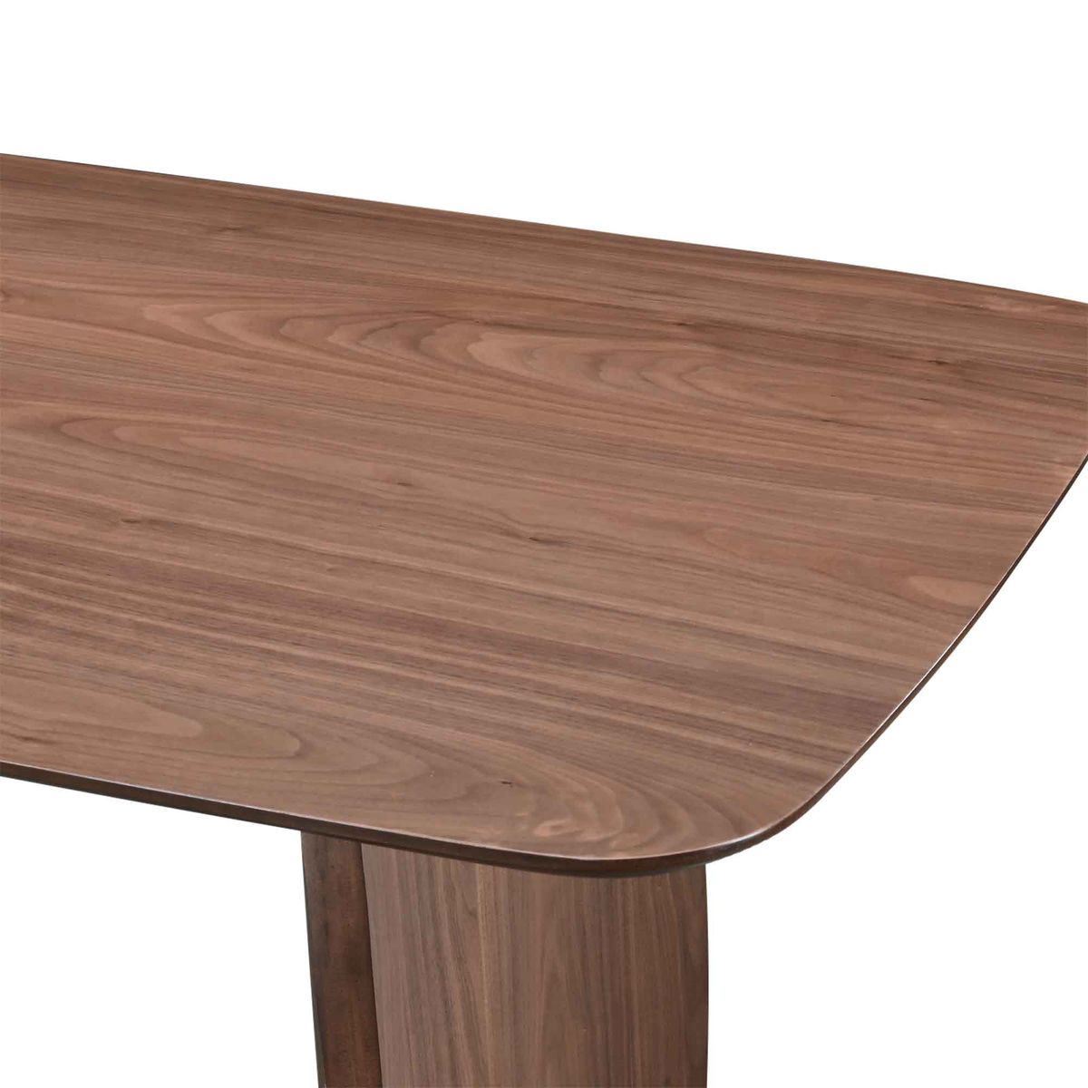 Table repas 180 cm placage noyer CURVI