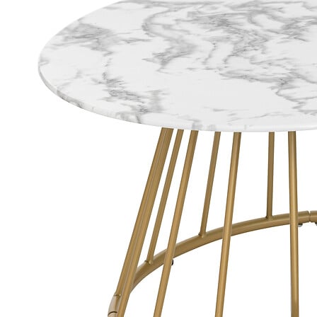 Table basse Rayo effet marbre