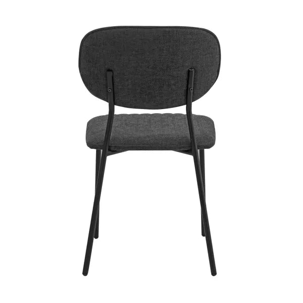 Chaise repas tissu gris foncé KOTA