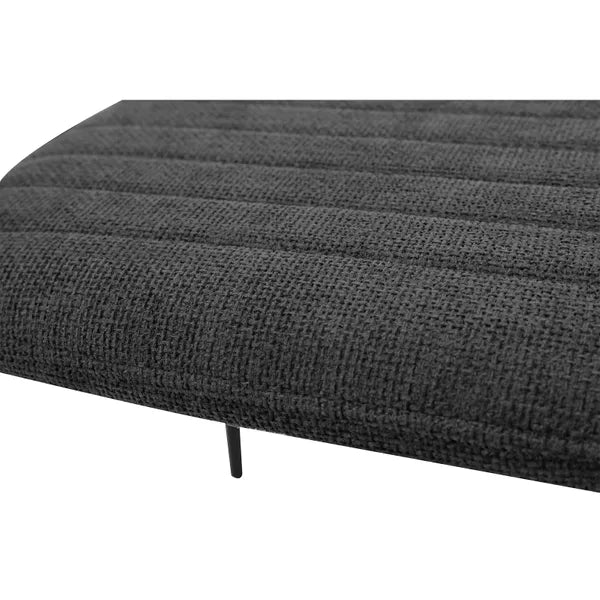 Chaise repas tissu gris foncé KOTA
